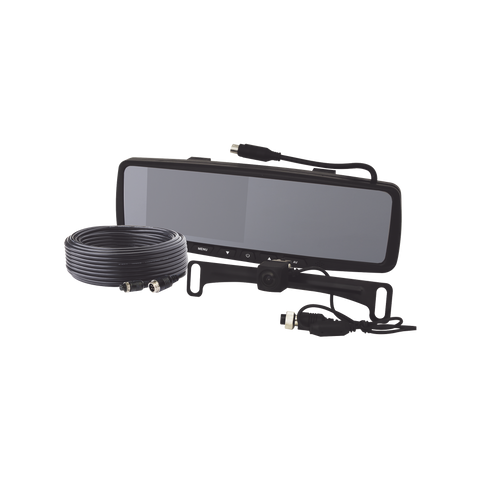 Sistema alámbrico de cámara y monitor de 4.3 pulgadas, Incluye cámara para placa de  170°