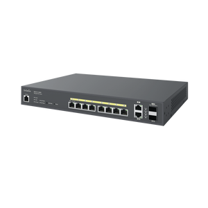 Switch PoE + Gigabit 130W de 8 puertos gestionado en la nube