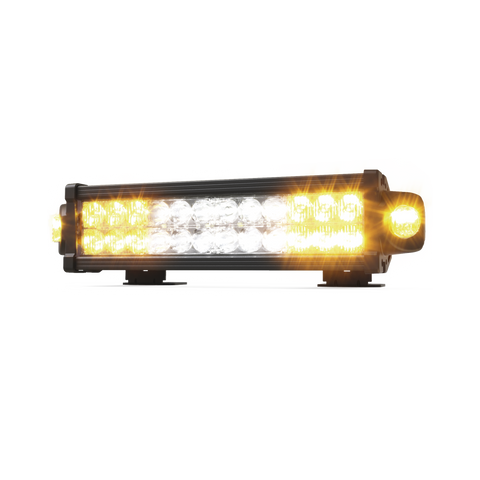 Barra LED de  trabajo, 13.6 pulgadas, doble hilera, con luces de trabajo, ambar/claro,  12-24 Vcd