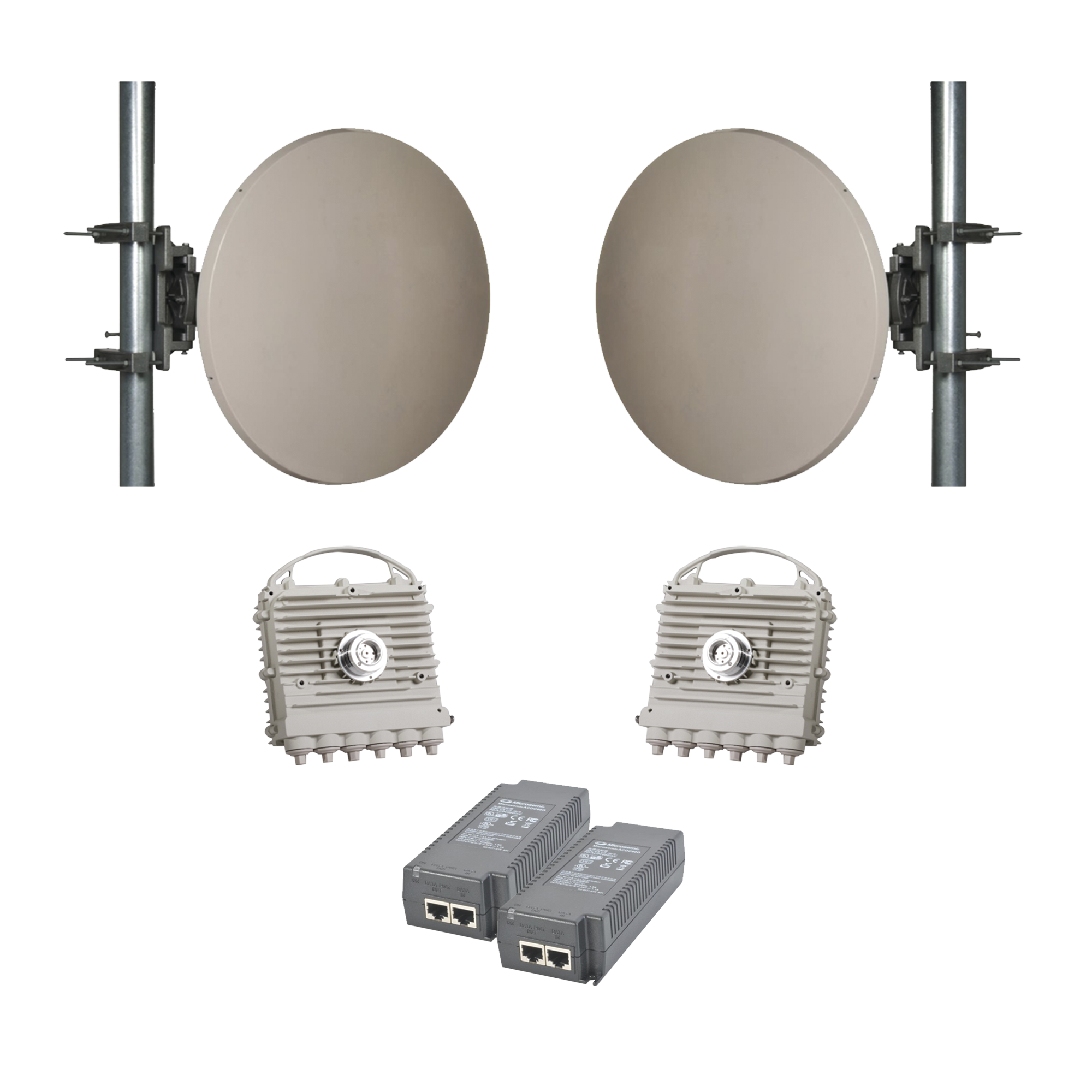 Enlace de Backhaul Completo Serie Kilo-EherHaul™ EH-2500FX, Antenas de 2 ft, hasta 2 Gbps reales Full Duplex - Banda Libre en México