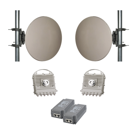 Enlace de Backhaul Completo Serie Kilo-EherHaul™ EH-2500FX, Antenas de 2 ft, hasta 2 Gbps reales Full Duplex - Banda Libre en México