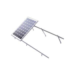 Montaje para Panel Solar extra largo de aluminio anodizado  para techo o piso de concreto,  de alta resistencia y rápida instalación,  arreglo 1x4 módulos fotovoltáicos de 40mm de espesor