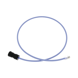Cable de Conexión en Campo Jack a Plug RJ45, Categoría 6A, CMP (Plenum), 1 Metro, Color Azul