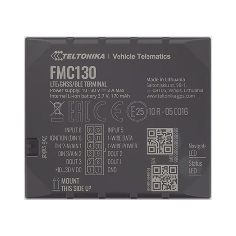 Rastreador Vehicular 4G LTE CAT 1 y 2G / Identificación de Conductores / Bloqueo Remoto / Detección de Jammer / Sensores Bluetooth / Múltiples I/O