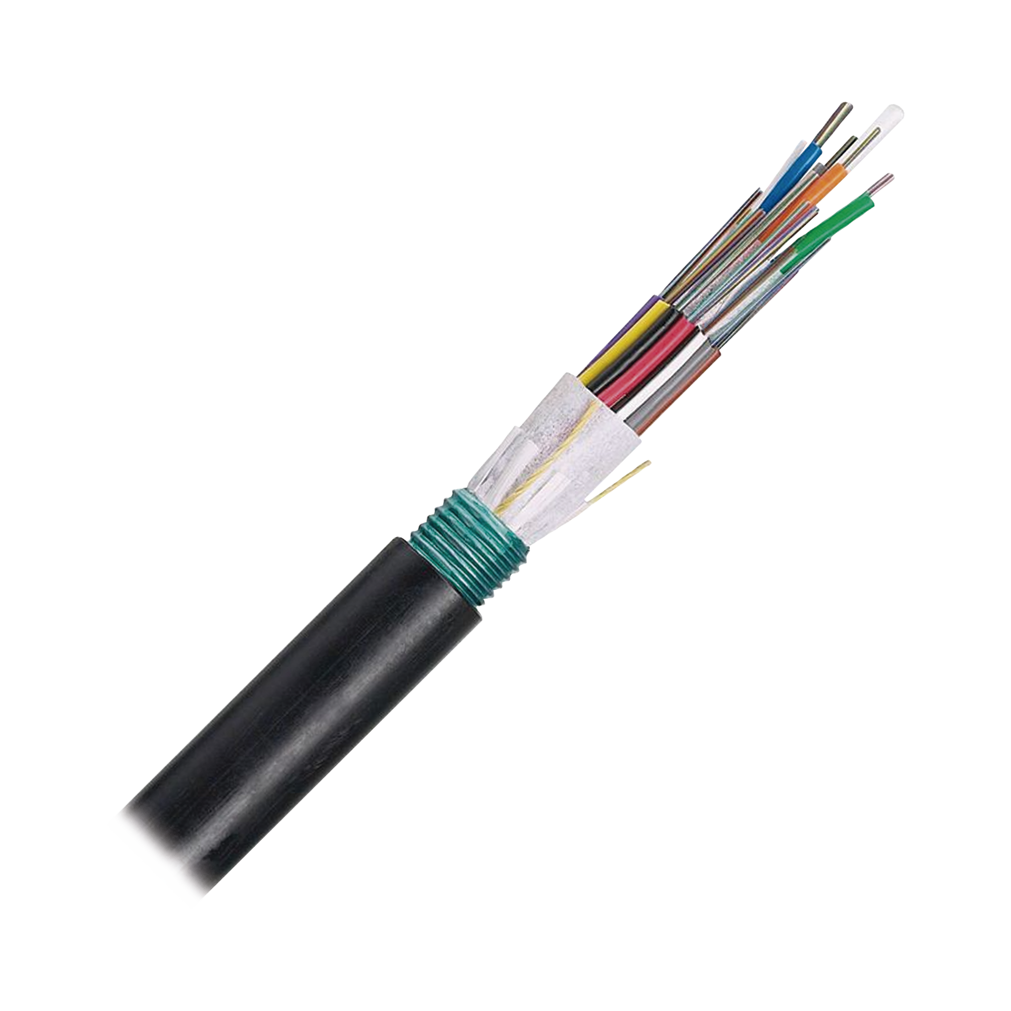 Cable de Fibra Óptica 6 hilos, OSP (Planta Externa), Armada, MDPE (Polietileno de Media densidad), Multimodo OM3 50/125 Optimizada, Precio Por Metro