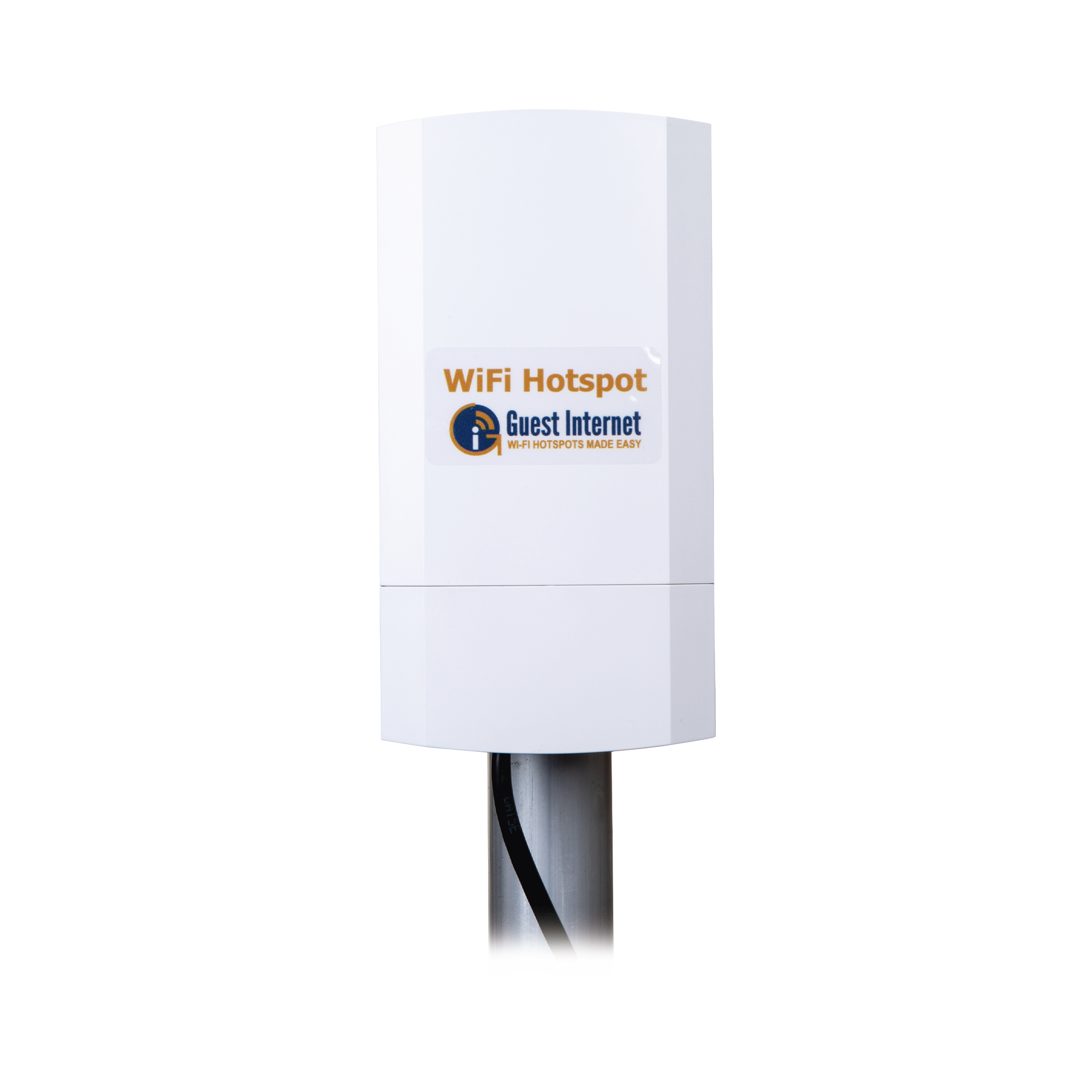 Hotspot inalámbrico 2.4 GHz para exterior, antenas sectorial 8 dBi, Throughput 75 Mbps, ideal para la venta de códigos de acceso a Internet