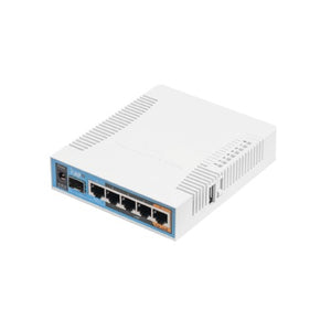 (hAP ac) 5 Puertos Gigabit Ethernet, 1 Puerto SFP, 1 USB, WiFi Doble Banda 3x3 802.11ac, hasta 1W de potencia