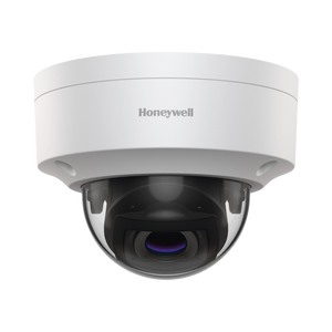 Domo IP 5 Megapíxeles / Lente Mot. 2.8 a 12 mm / 30 mts IR / Certificación NDAA / ONVIF / Exterior IP66 / Antivandálica IK10 / H.265 / PoE / WDR 120 dB / HLC / Serie 30 / Honeywell Security