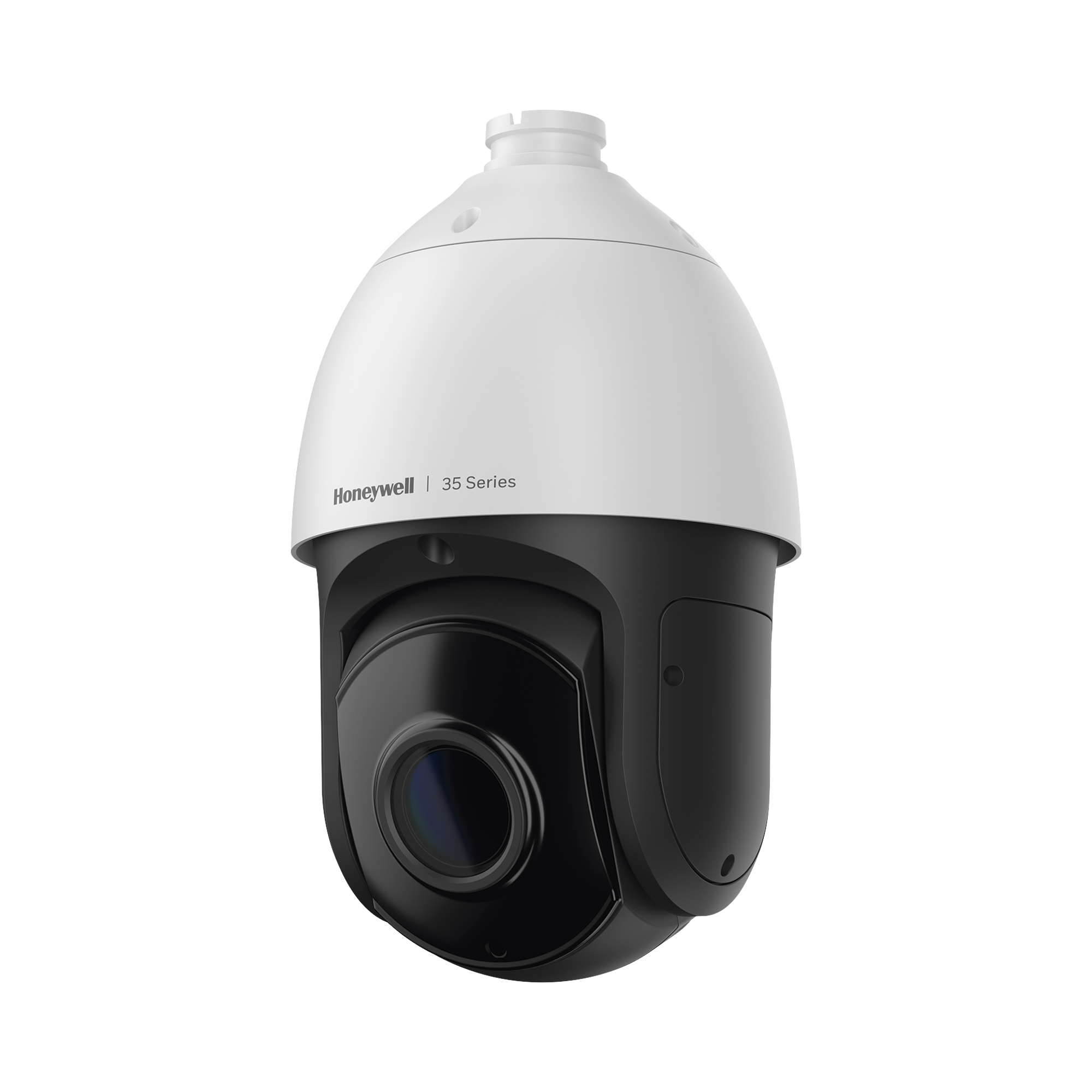 PTZ IP 5 Megapixel / 30X Zoom / 150 mts IR / H.265 / IA (Filtro de Humanos y Vehiculos) / Merodeo / PoE+ / Exterior IP67 / IK10 / ONVIF / NDAA / Serie 35 / 256 GB microSD / Audio E/S / Alarma E/S / Honeywell Security