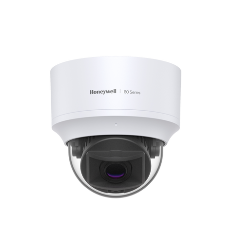 Cámara Domo IP 5 Megapíxeles / Interior / Compresión H.265 / Lente Varifocal Motorizado 2.7-13.5 mm / Protección IP52 / Antivandálica IK10 / Serie 60 / Honeywell Security