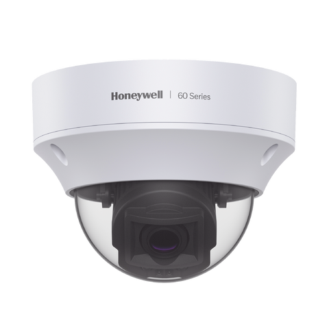 Cámara Domo IP 5 Megapíxeles / Compresión H.265 / Lente Varifocal Motorizado 7-22mm / Protección IP67 / Antivandálica IK10 / Serie 60 / Honeywell Security