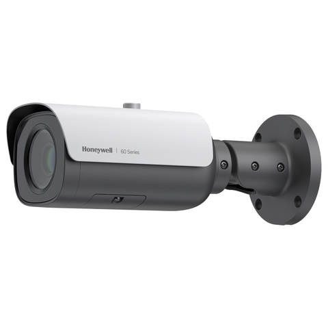 Bala IP 5 Megapixel / Lente Motorizado 2.7 a 13.5 mm / 60 mts IR / WDR 120 dB / Alarmas y Audio I/O / PoE+/ H.265 / Exterior IP67 / Antivandálica IK10 / Serie 60 / Honeywell Security / Cumple con NDAA