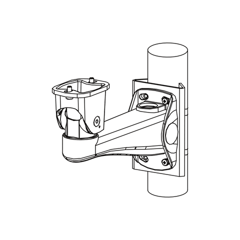Adaptador de Montaje de Poste para Montaje de pared HHMW
