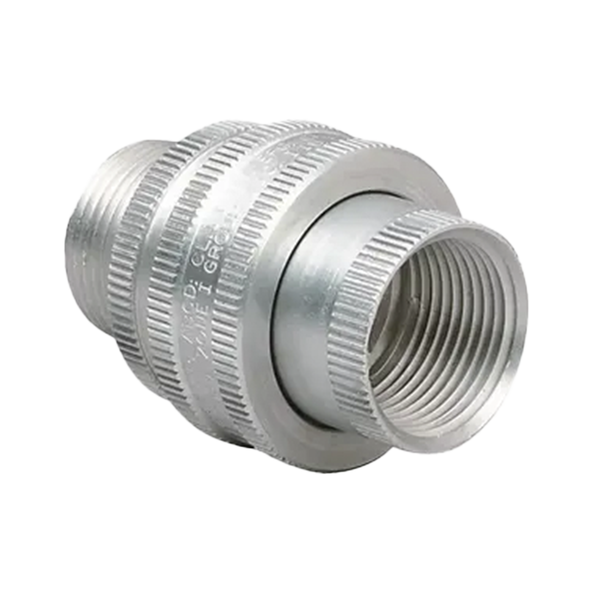 Tuerca Unión de 3/4" (19mm) con Diámetro de 1-5/8" (41 mm), Macho a hembra.