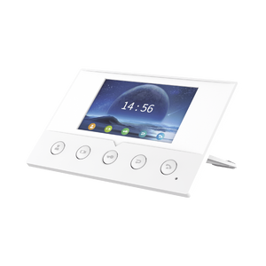 Monitor IP/SIP para interior, Wi-Fi, pantalla a color de 7", audio de 2 vías, PoE, 8 interfaces de entrada de alarma.