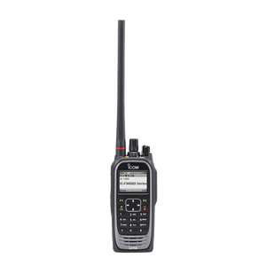 Radio digital NXDN  con pantalla a color en la banda de VHF, rango de frecuencia 136-174MHz, 1024 canales, teclado DTMF, sumergible IP68, encriptación DES, GPS, bluethooth. no incluye cargador ni antena.