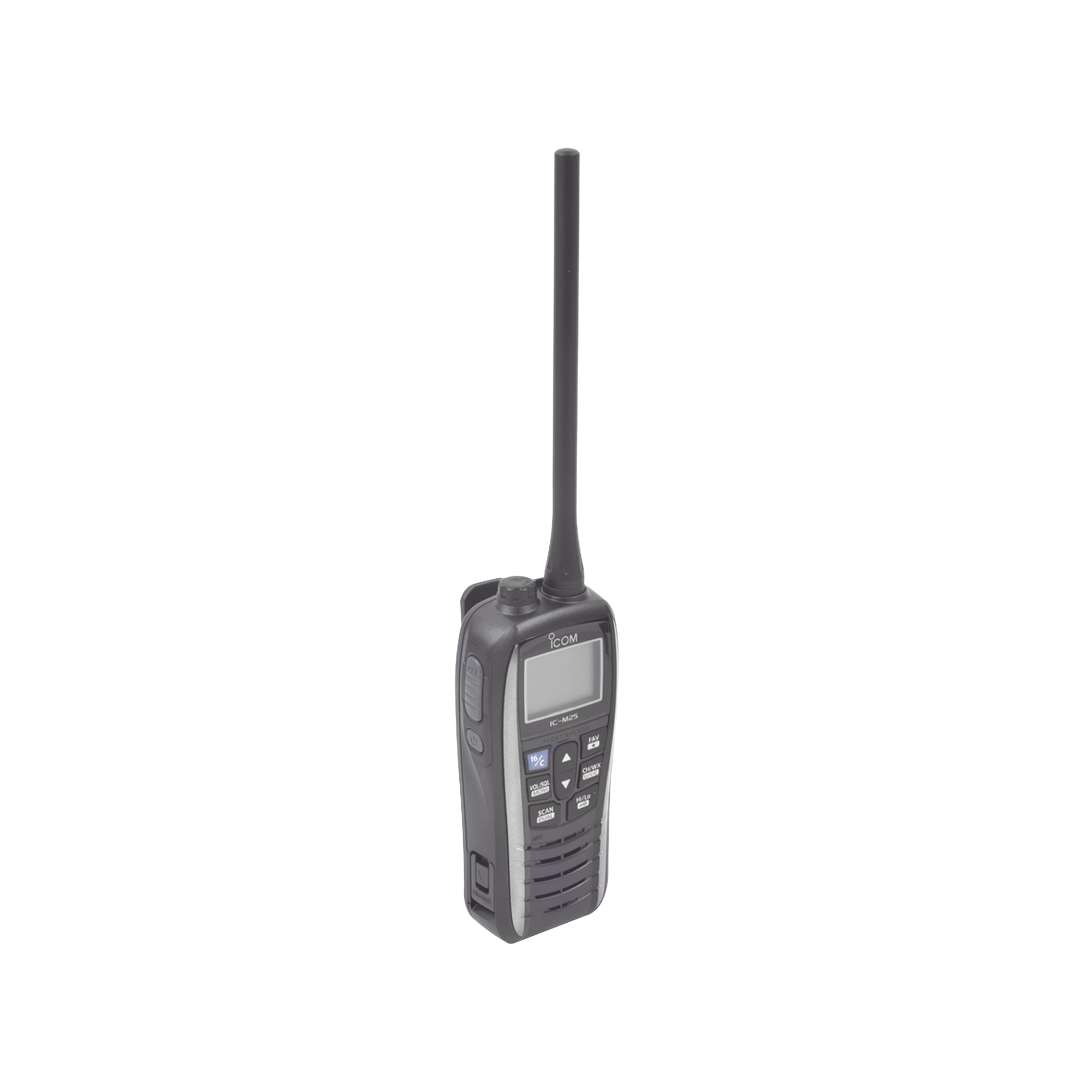 Radio VHF Portátil, Super Ligero (220g), Se carga con Conector Micro-B USB, duración de 11 horas con batería BP-282, Pantalla LCD Gigante, Interface amigable para usuarios, Flotante con Luz LED por los dos lados del radio