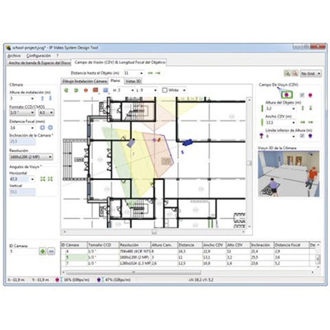 IP Video System Design EXPERT Tool / Software de Diseño para el Sistema de Vídeo IP / Hasta 256 Cámaras por Proyecto