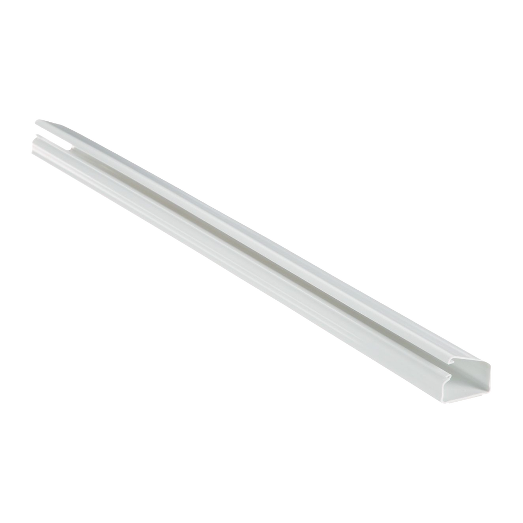 Canaleta LD10 de PVC rígido, con cinta adhesiva para instalación sin herramientas, de 38.4 x 24 x 1828.8 mm, Color Blanco