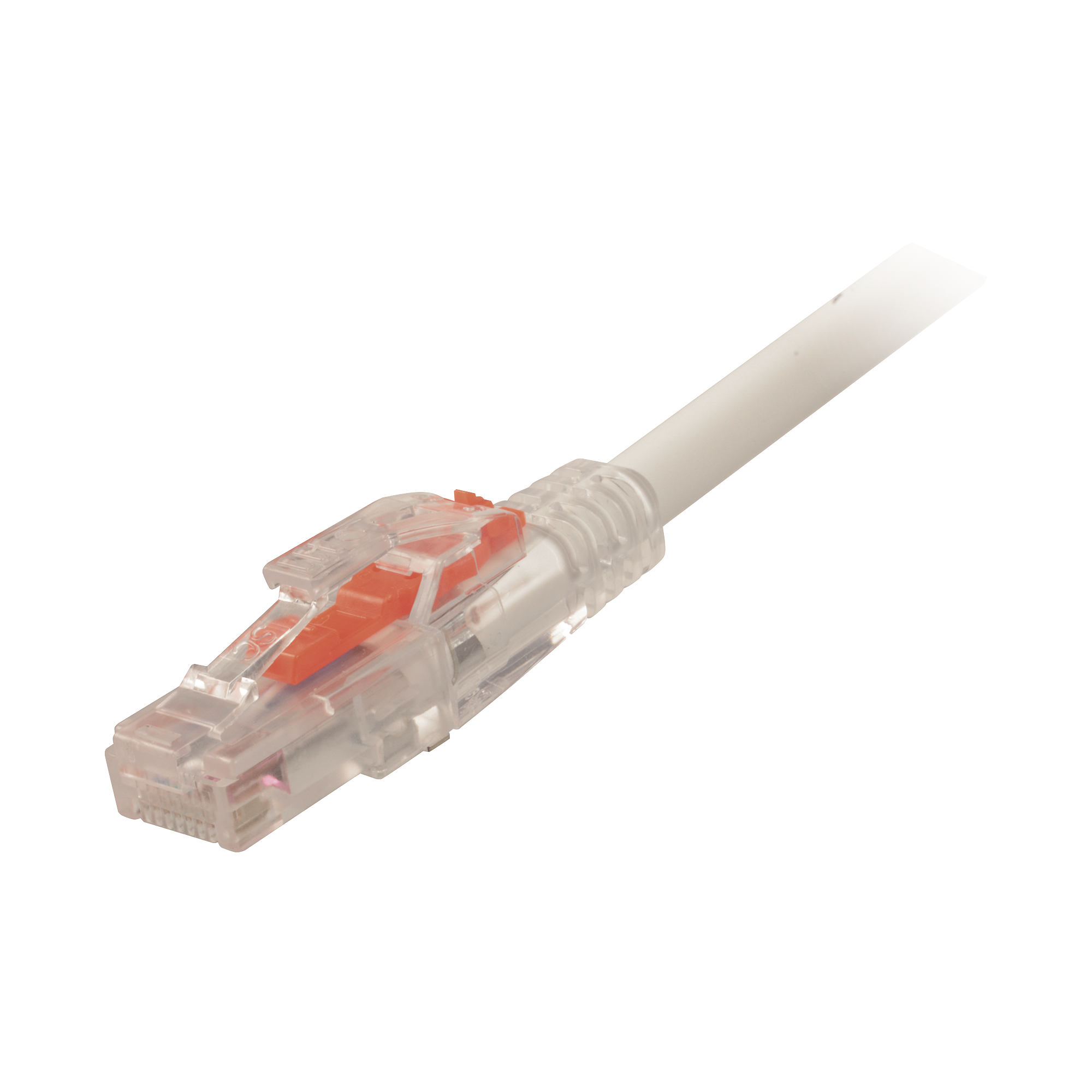 Patch Cord LockIT ™ Cat6 UTP, CM / LS0H, 7ft, Color Blanco, 26 AWG