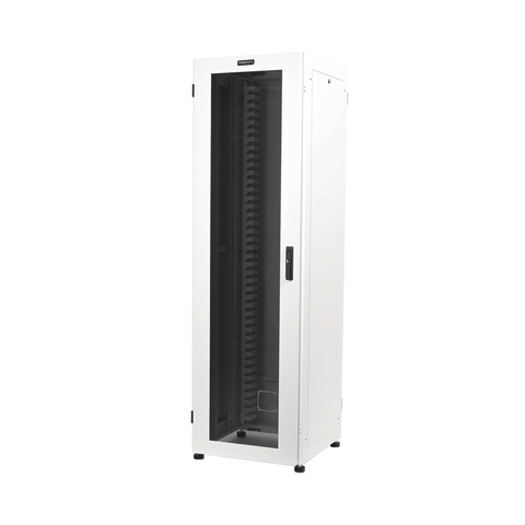 Gabinete Profesional para Telecomunicaciones de 45UR, 600 mm Ancho x 600 mm Profundidad, Color Blanco