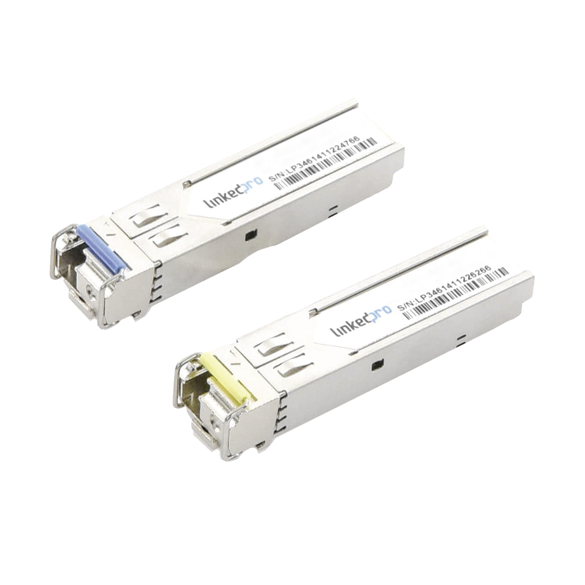 Transceptores Industriales SFP+ Bidireccionales (Mini GBIC) / Monomodo / 10 Gbps / Conector LC / Hasta 3 km de Distancia / 2 Piezas