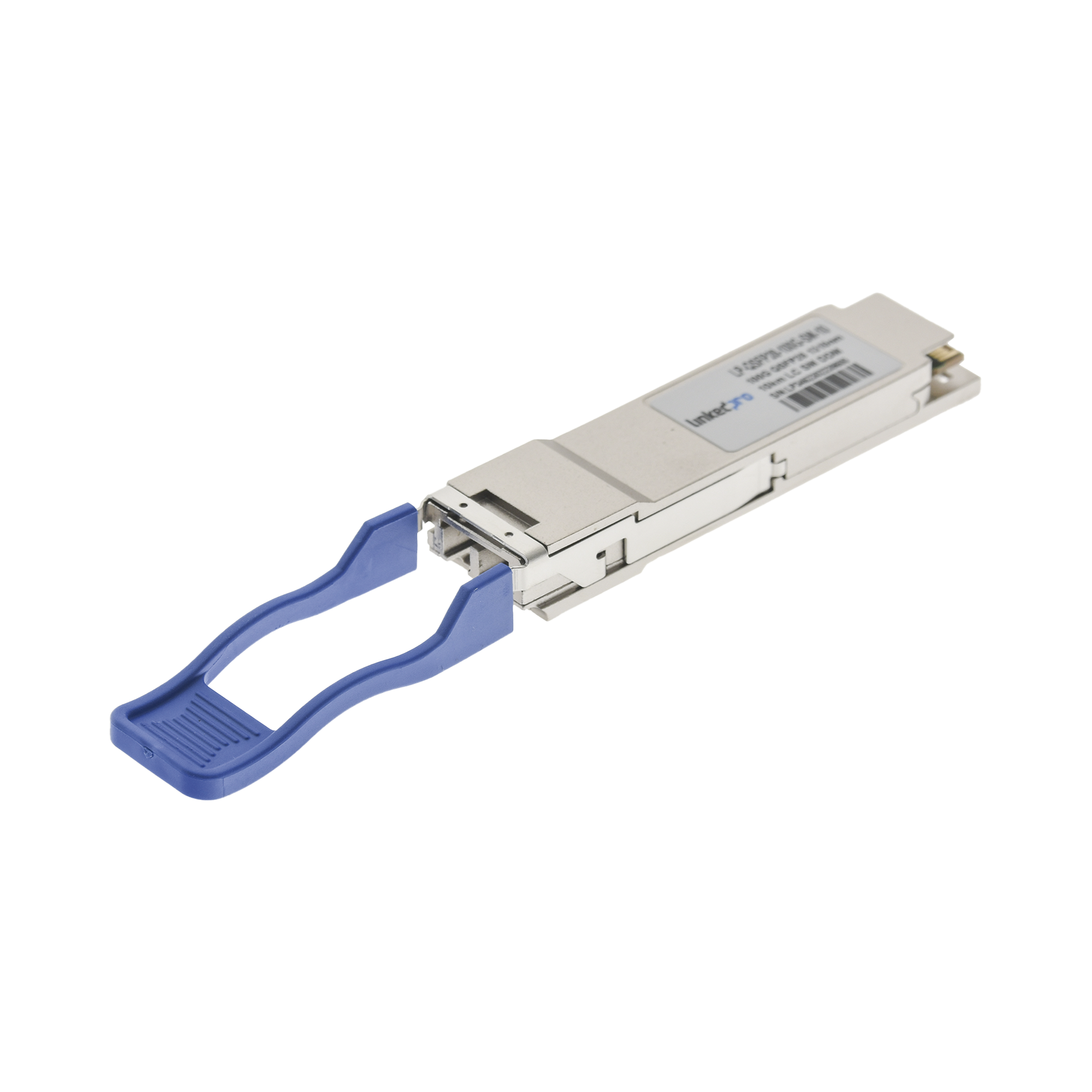 Transceptor QSFP28 (Mini-Gbic) / Monomodo / 100 Gbps de velocidad / Conectores LC Dúplex / Hasta 10 km de Distancia