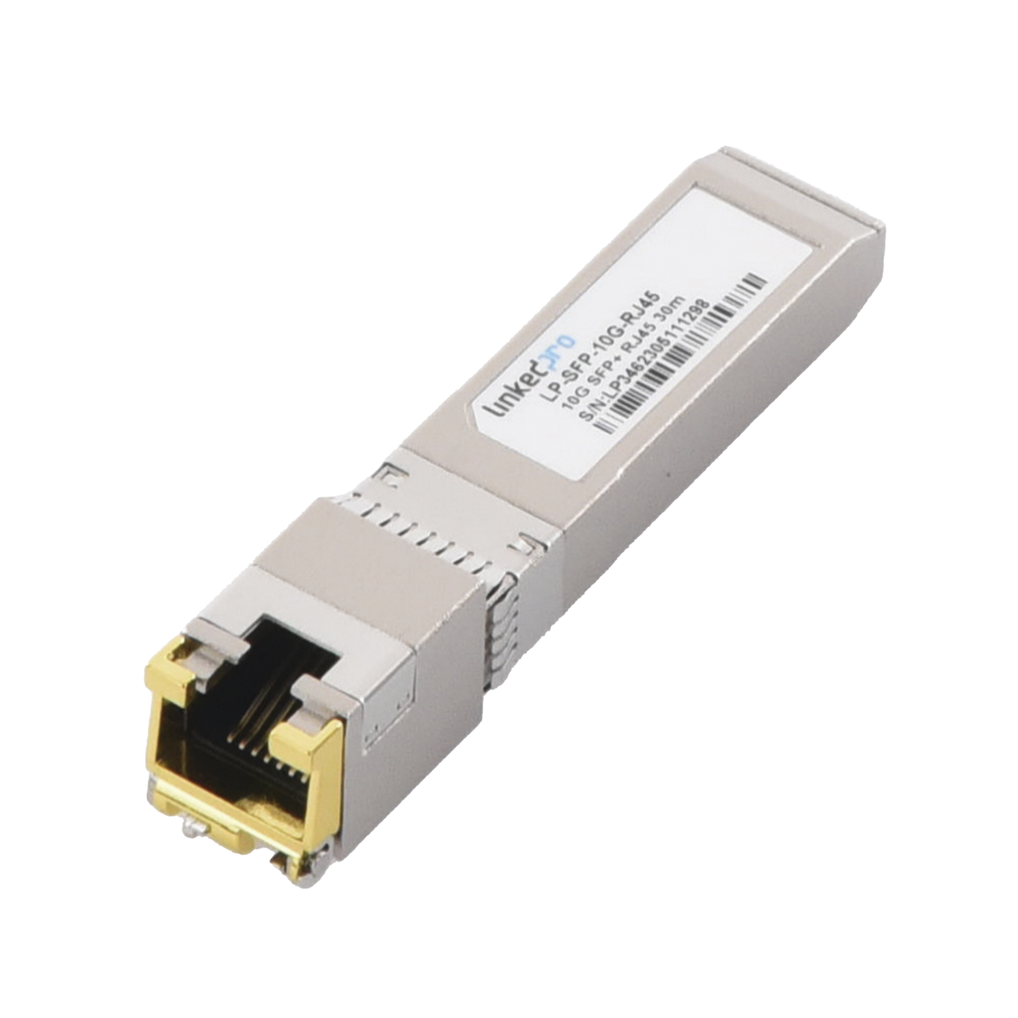 Transceptor SFP+ a RJ45 / 10 Gbps / Conector RJ45 / Distancia de hasta 30 m.