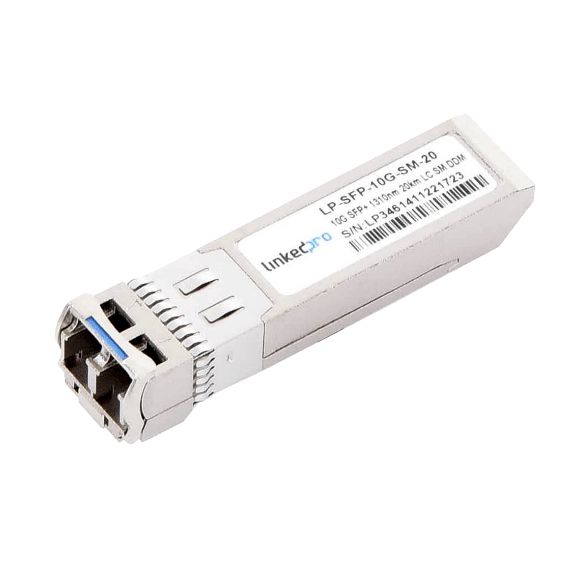 Transceptor SFP+ (Mini-Gbic) / Monomodo / 10 Gbps de velocidad / Conectores LC Dúplex / Hasta 20 km de Distancia