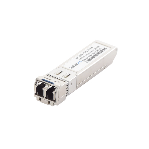 Transceptor SFP+ (Mini-Gbic) / Monomodo / 10 Gbps de velocidad / Conectores LC Dúplex / Hasta 5 km de Distancia