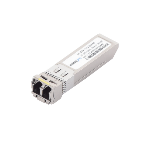 Transceptor SFP+ (Mini-Gbic) / Monomodo / 10 Gbps de velocidad / Conectores LC Dúplex / Hasta 60 km de Distancia