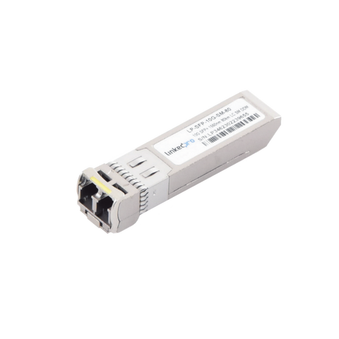 Transceptor SFP+ (Mini-Gbic) / Monomodo / 10 Gbps de velocidad / Conectores LC Dúplex / Hasta 80 km de Distancia