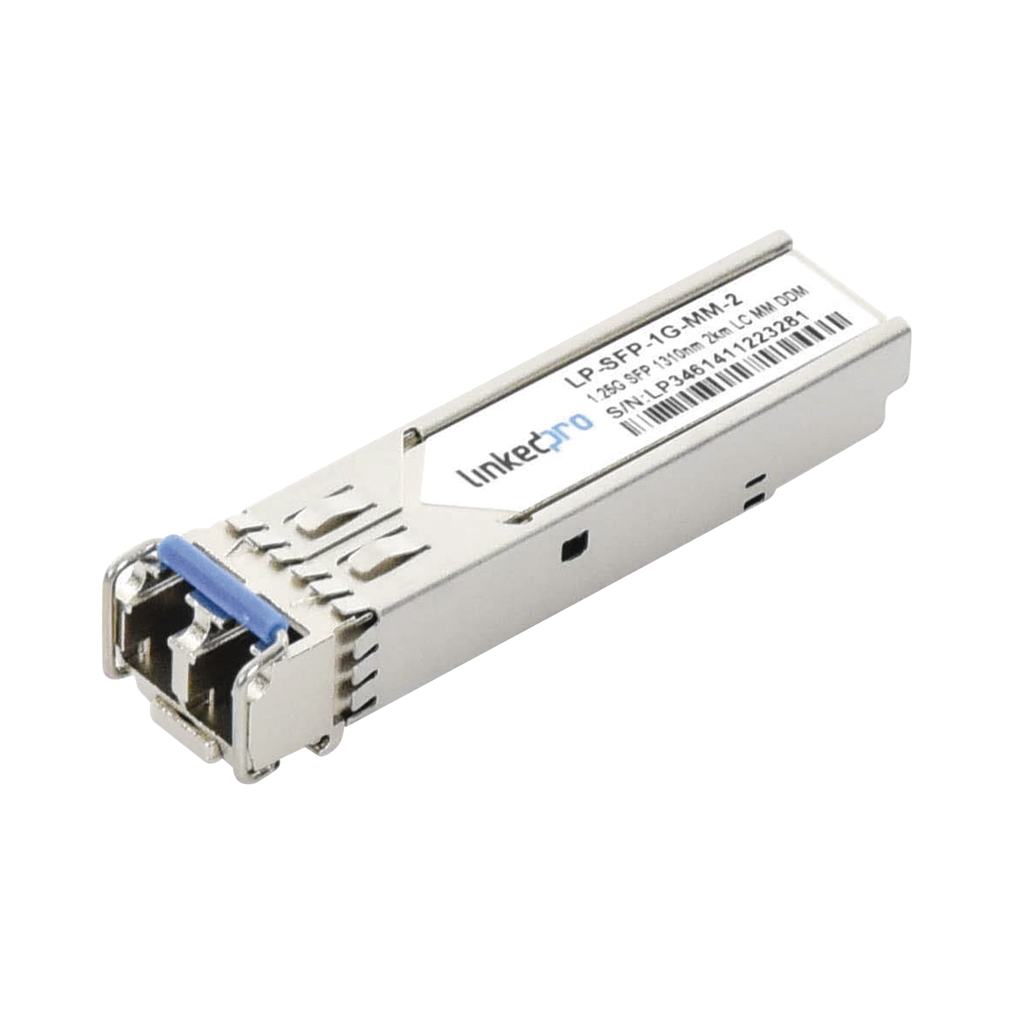 Transceptor SFP (Mini-Gbic) / Multimodo / 1.25 Gbps de velocidad / Conectores LC Dúplex / Hasta 2 km de Distancia