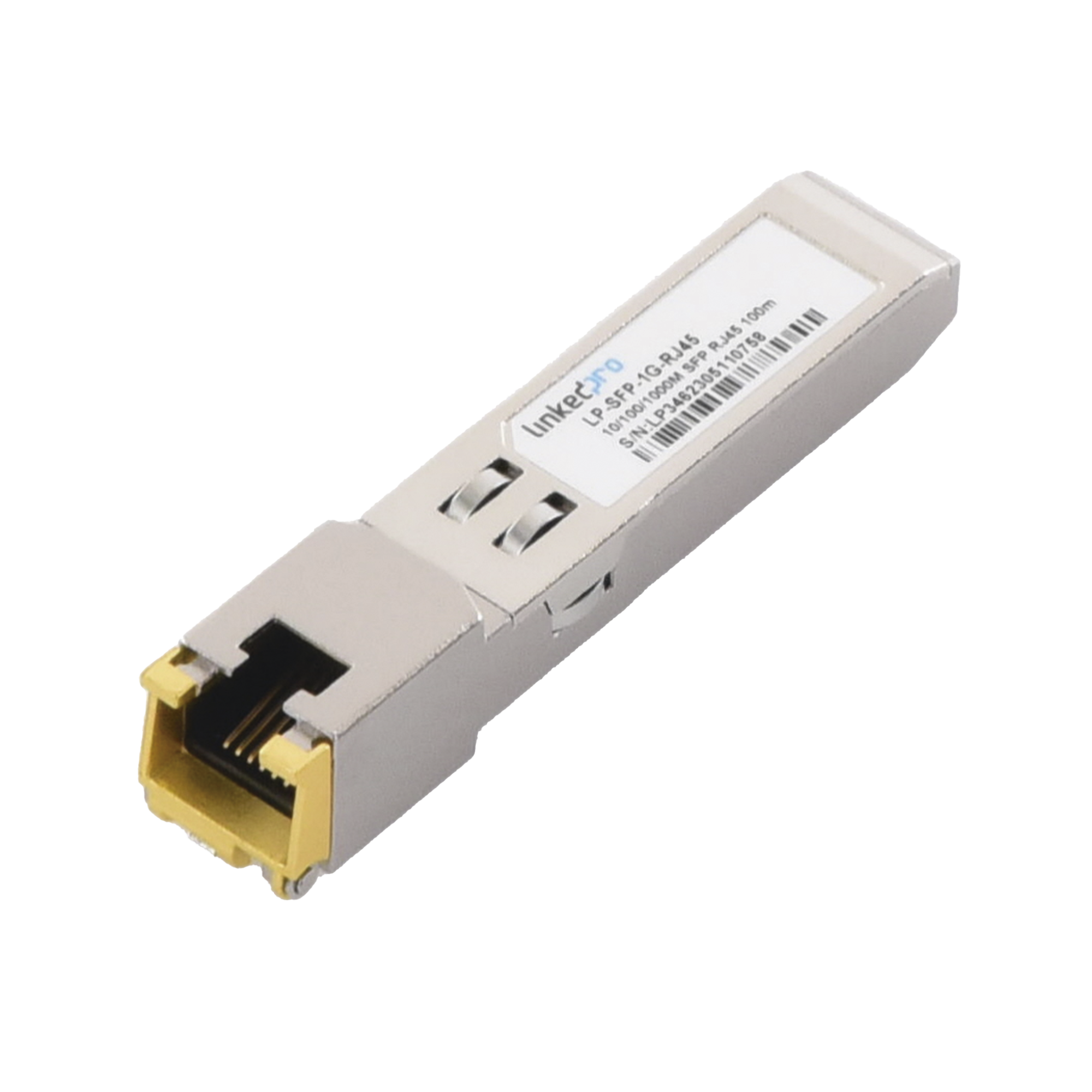 Transceptor SFP a RJ45 / Auto negociación 10/100/1000 Mbps / Conector RJ45 / Distancia de hasta 100 m.