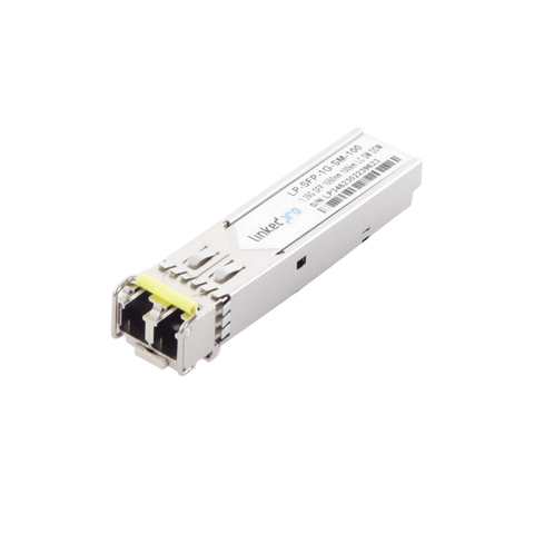 Transceptor SFP (Mini-Gbic) / Monomodo / 1.25 Gbps de velocidad / Conectores LC Dúplex / Hasta 100 km de Distancia