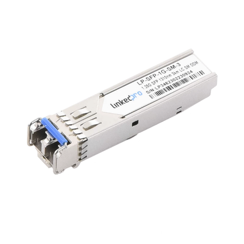 Transceptor SFP (Mini-Gbic) / Monomodo / 1.25 Gbps de velocidad / Conectores LC Dúplex / Hasta 3 km de Distancia