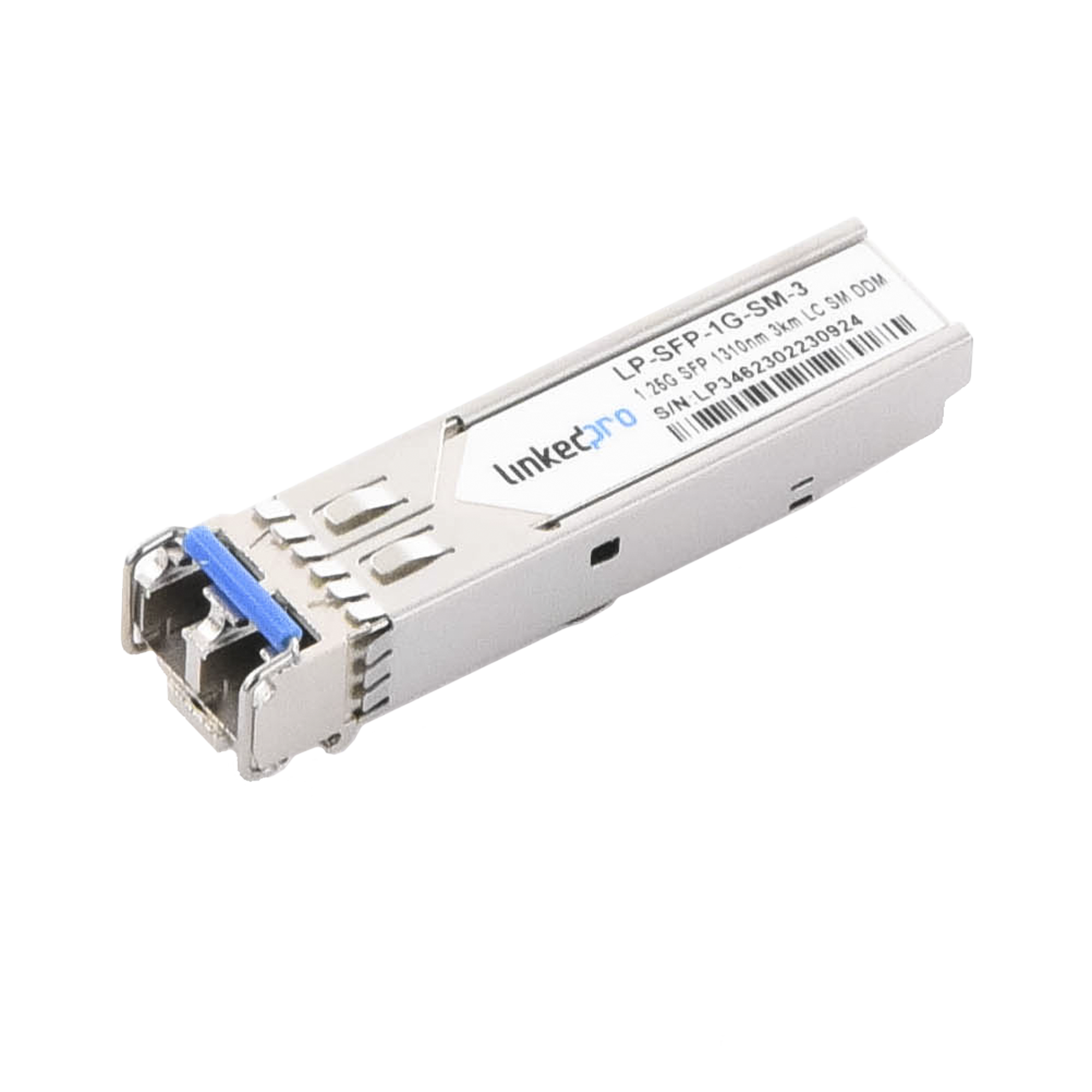 Transceptor SFP (Mini-Gbic) / Monomodo / 1.25 Gbps de velocidad / Conectores LC Dúplex / Hasta 40 km de Distancia