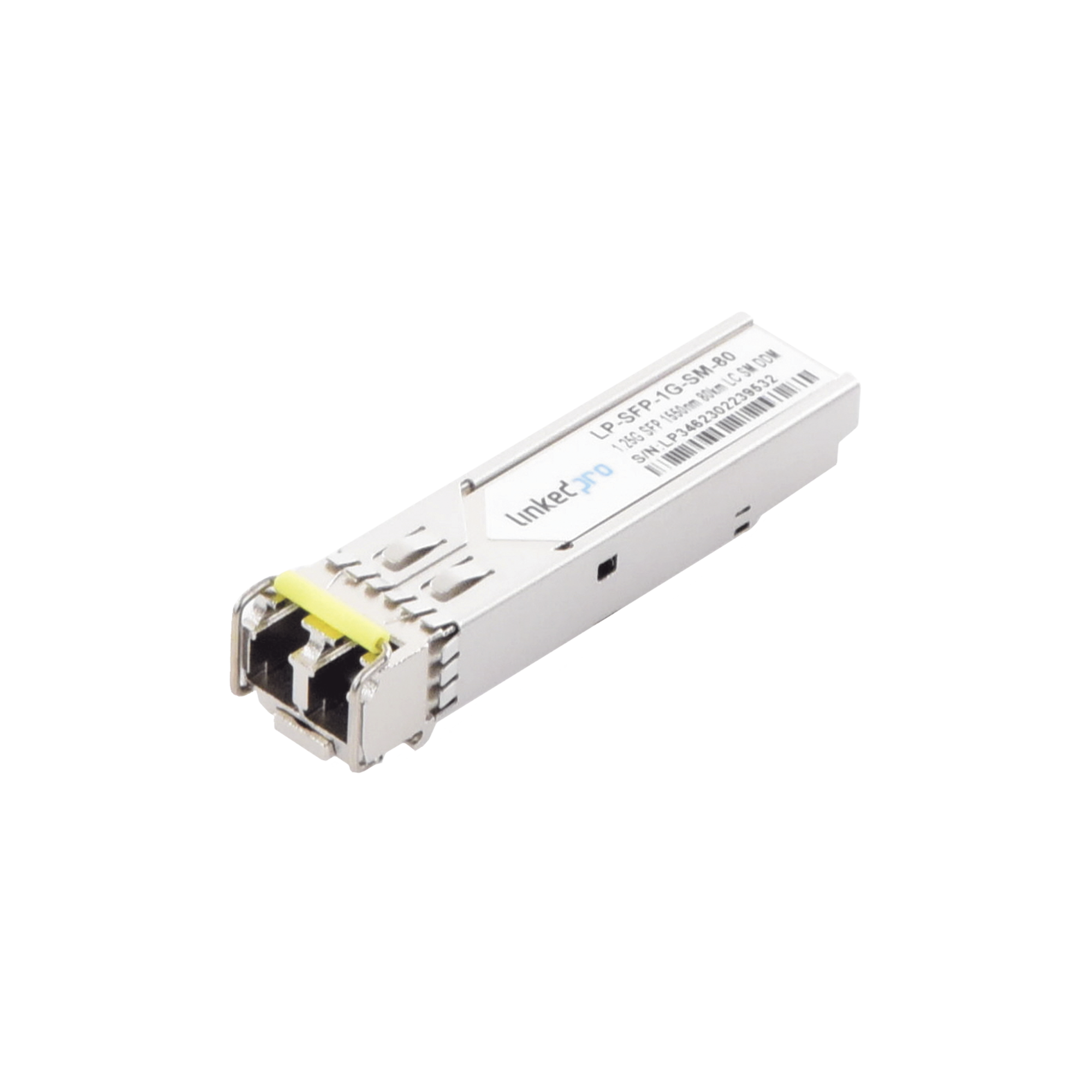 Transceptor SFP (Mini-Gbic) / Monomodo / 1.25 Gbps de velocidad / Conectores LC Dúplex / Hasta 80 km de Distancia