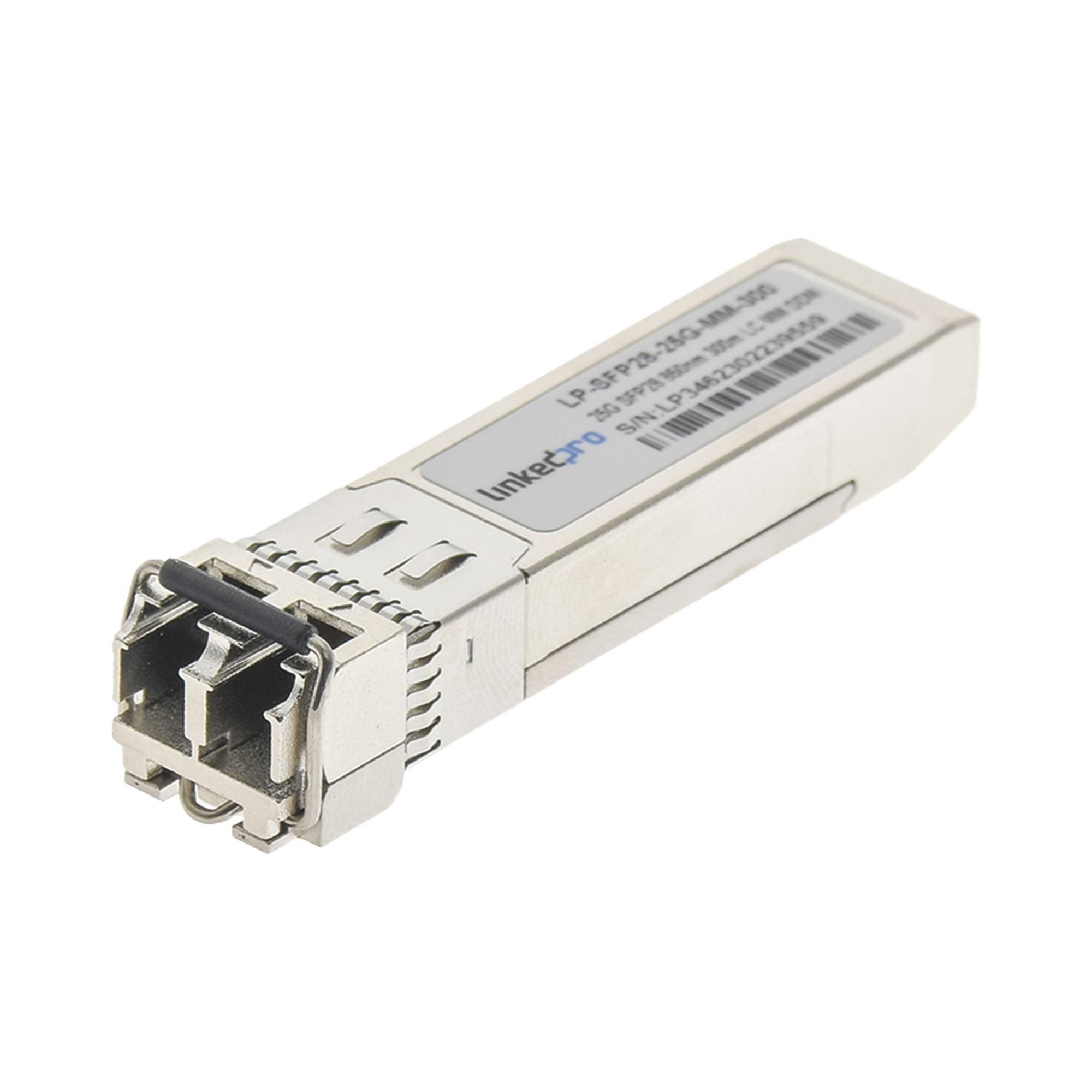 Transceptor SFP28 (Mini-Gbic) / Multimodo / 25 Gbps de velocidad / Conectores LC Dúplex / Hasta 300 m de Distancia