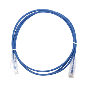 Cable de Parcheo Slim UTP Cat6 - 1.5 m Azul Diámetro Reducido (28 AWG)