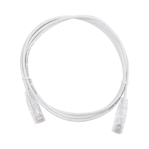 Cable de Parcheo Slim UTP Cat6 - 1.5 m Blanco Diámetro Reducido (28 AWG)