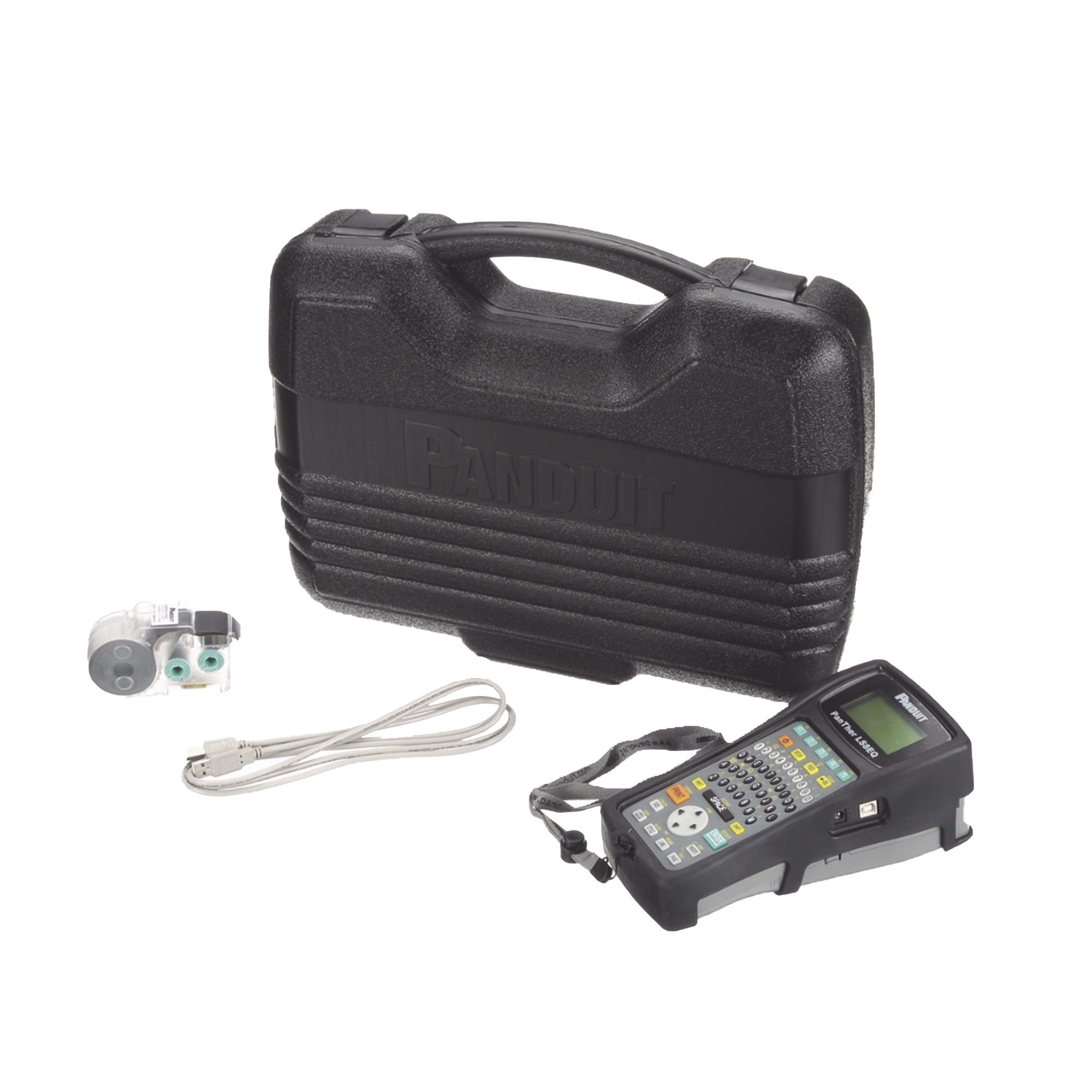 Kit de Impresora Etiquetadora, Para Identificaciónde de Cables, Componentes y Equipos de Seguridad, Con Teclado Qwerty, de Transferencia Térmica