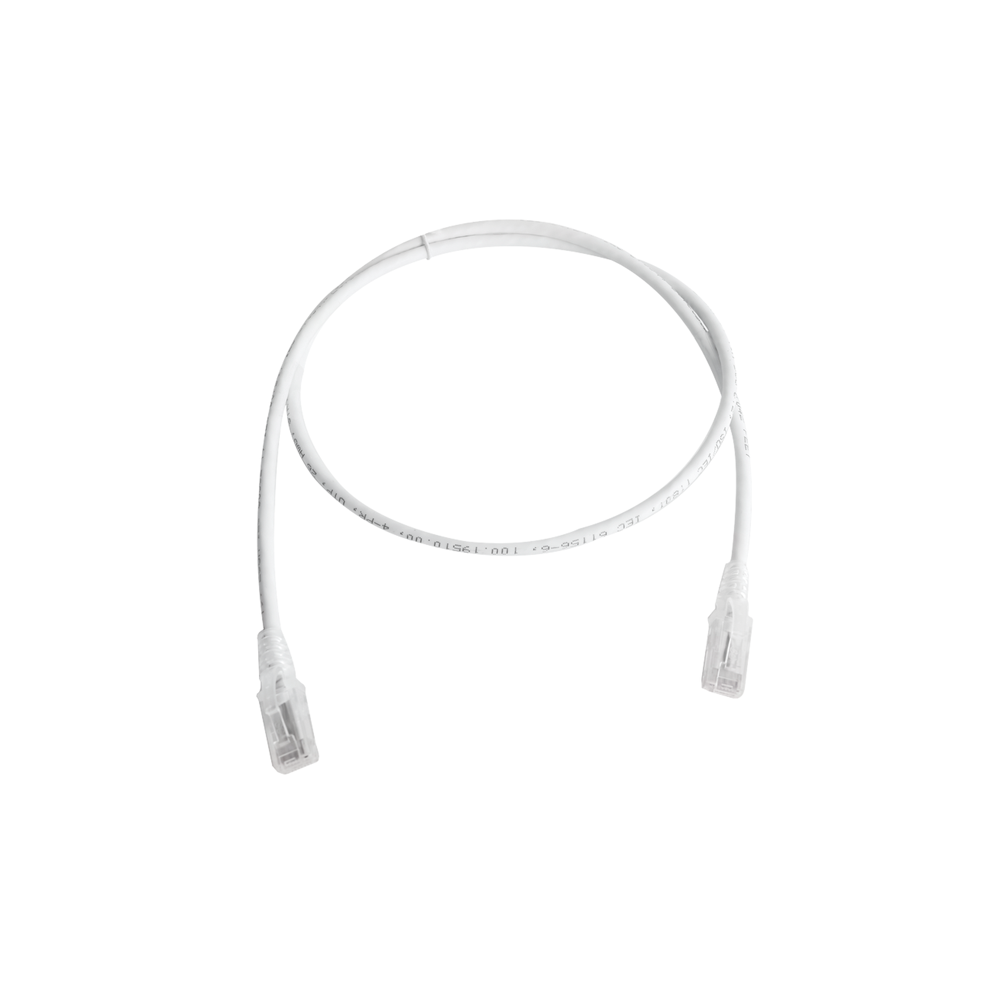 Patch Cord MC6 Modular Cat6 UTP, CM/LS0H, 3ft, Color Blanco