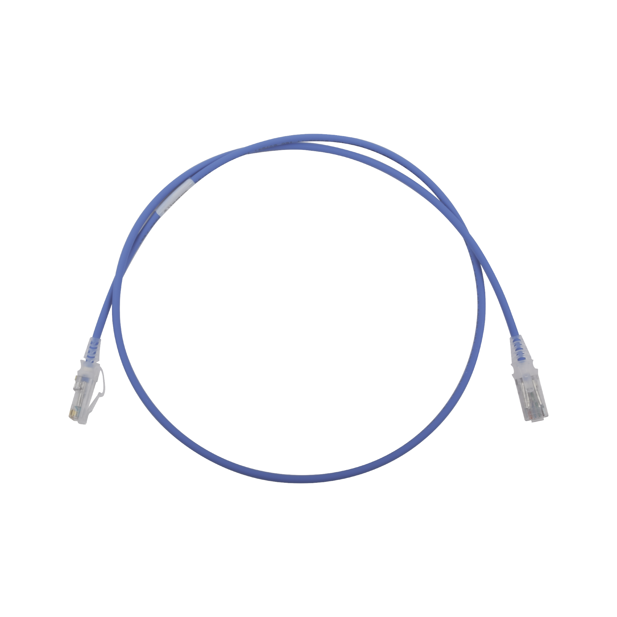 Patch Cord MC6 Modular Cat6 UTP, CM/LS0H, 3ft, Color Azul, Diámetro Reducido (28AWG)