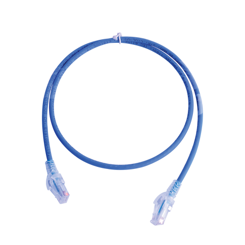 Patch Cord MC6 Modular Cat6 UTP, CM/LS0H, 3ft, Color Azul, Versión Bulk (Sin Empaque Individual)