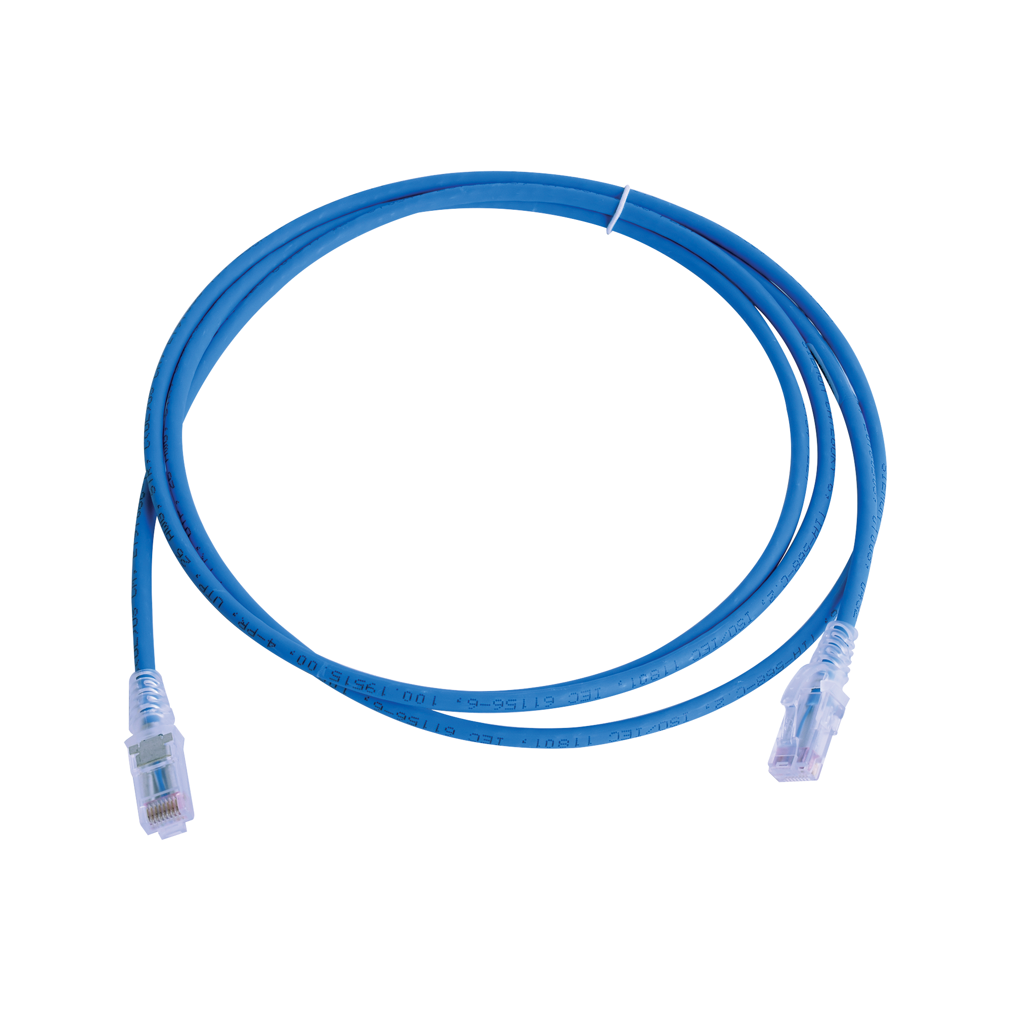 Patch Cord MC6 Modular Cat6 UTP, CM/LS0H, 7ft, Color Azul, Versión Bulk (Sin Empaque Individual)