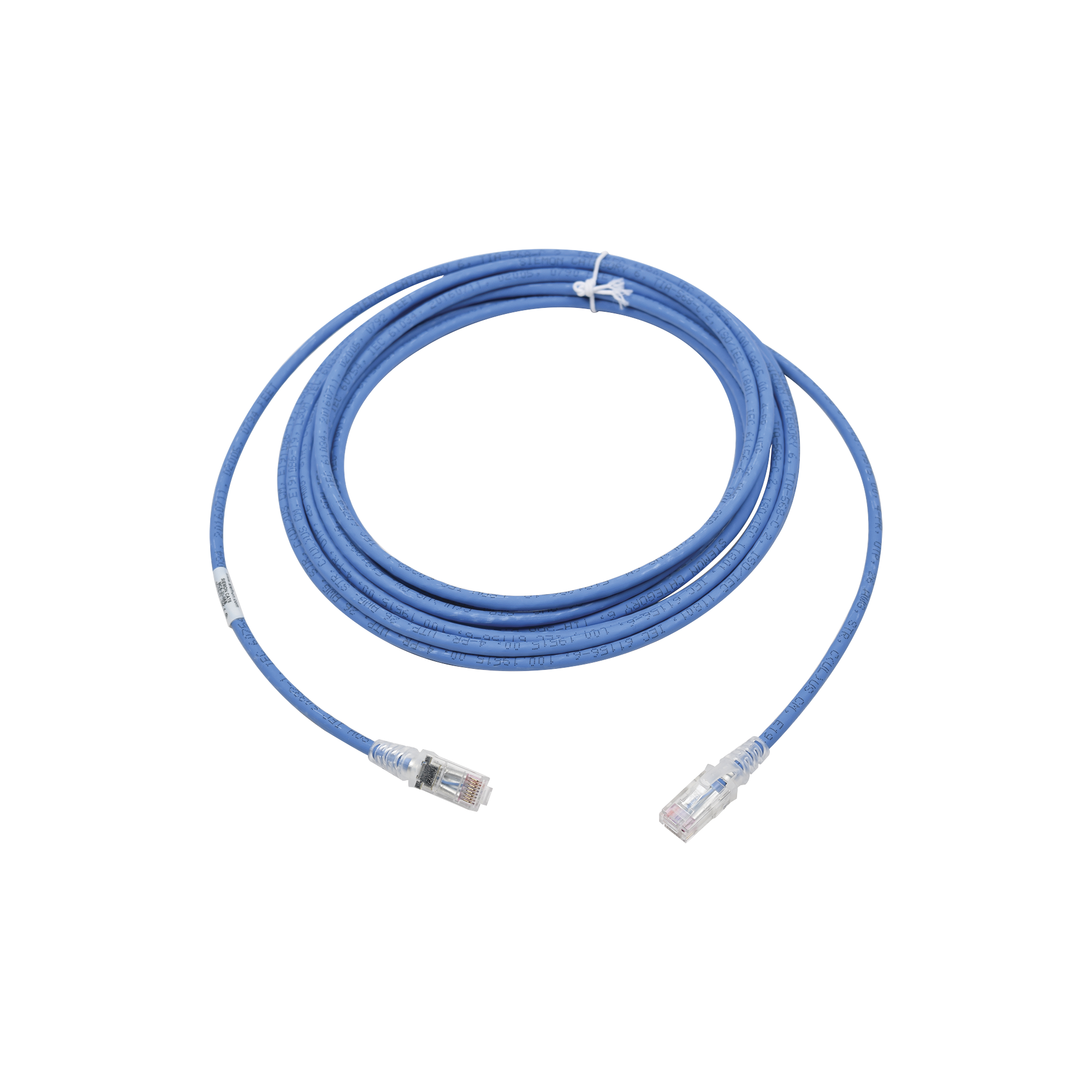 Patch Cord MC6 Modular Cat6 UTP, CM/LS0H, 20ft, Color Azul, Versión Bulk (Sin Empaque Individual)