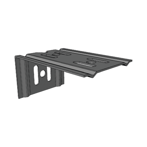 Ménsula económica MallaFils, para montaje en pared, para anchos de charola de 100 mm, con acabado electrozinc