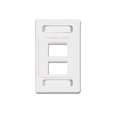 Placa de pared modular MAX, de 4 salidas, color blanco