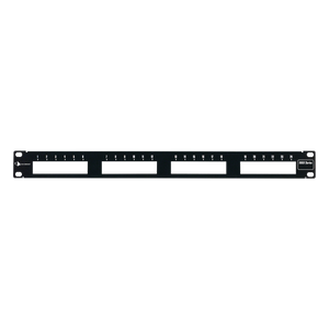 Patch Panel MAX Modular (vacío), de 24 Puertos, Plano, 1UR